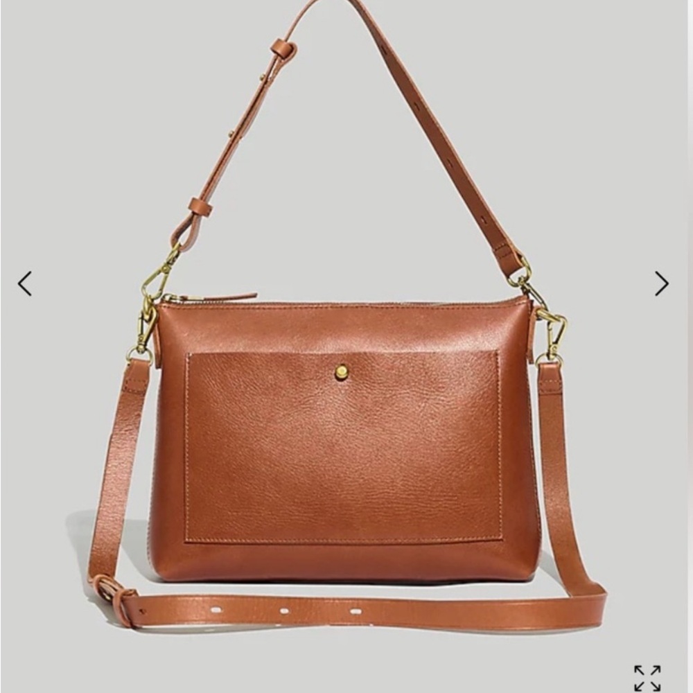 NWT Madewell Transport Tan Leather Crossbody Bag